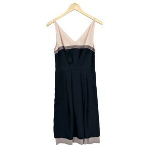 MAX AZRIA Dress Sleeveless V-Neck Polyester Silk